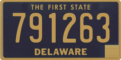 DE license plate 791263