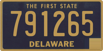 DE license plate 791265