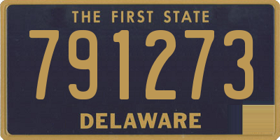 DE license plate 791273
