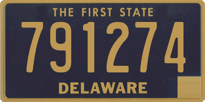 DE license plate 791274