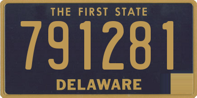 DE license plate 791281