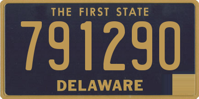 DE license plate 791290