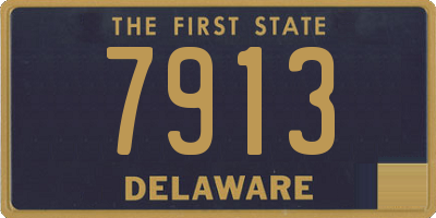 DE license plate 7913