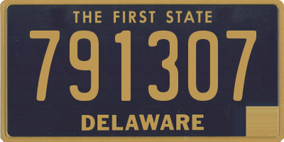 DE license plate 791307