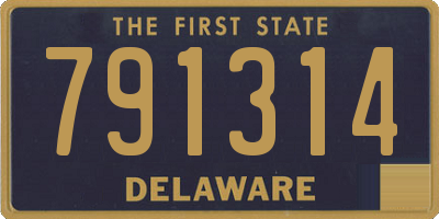 DE license plate 791314
