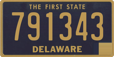 DE license plate 791343