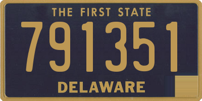 DE license plate 791351