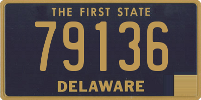 DE license plate 79136