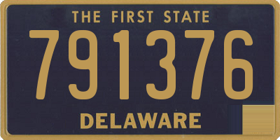DE license plate 791376