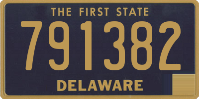 DE license plate 791382
