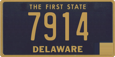 DE license plate 7914