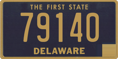 DE license plate 79140
