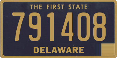 DE license plate 791408