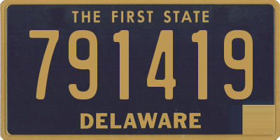 DE license plate 791419