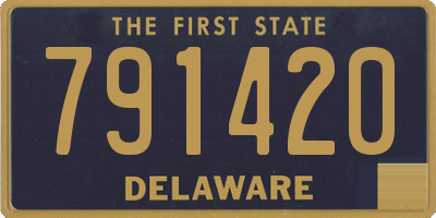 DE license plate 791420