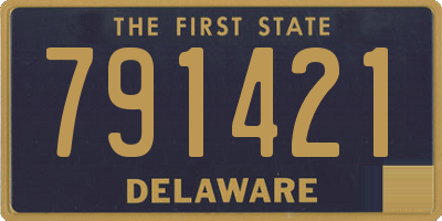 DE license plate 791421