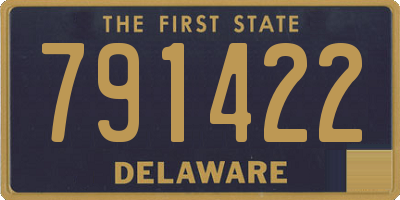 DE license plate 791422