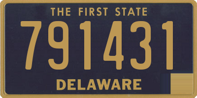 DE license plate 791431