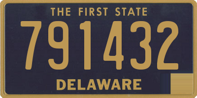 DE license plate 791432