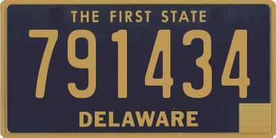 DE license plate 791434