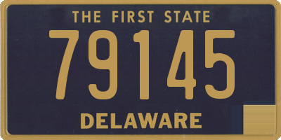 DE license plate 79145