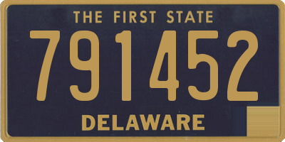 DE license plate 791452