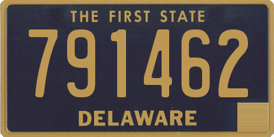 DE license plate 791462
