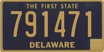 DE license plate 791471