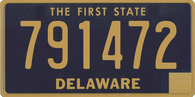 DE license plate 791472