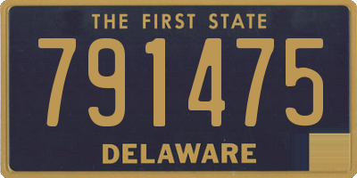 DE license plate 791475