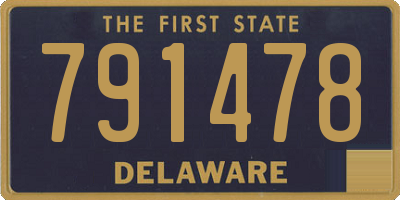 DE license plate 791478