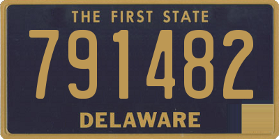 DE license plate 791482