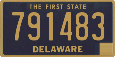 DE license plate 791483