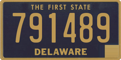 DE license plate 791489