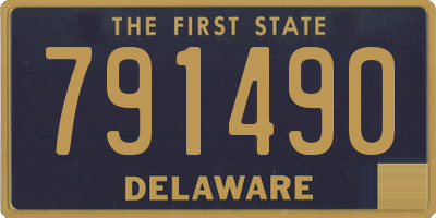 DE license plate 791490