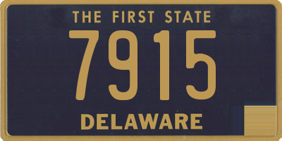 DE license plate 7915