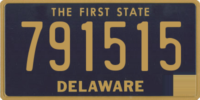 DE license plate 791515
