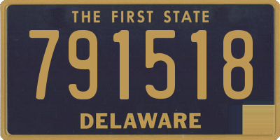 DE license plate 791518