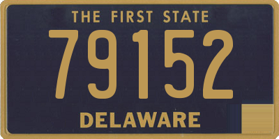DE license plate 79152