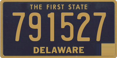 DE license plate 791527