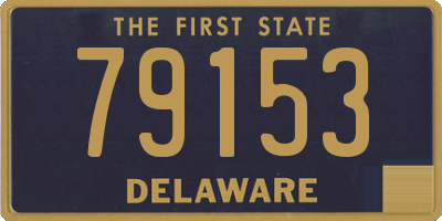 DE license plate 79153