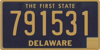 DE license plate 791531