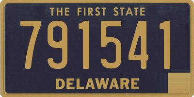 DE license plate 791541