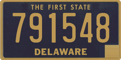 DE license plate 791548