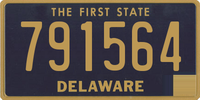 DE license plate 791564