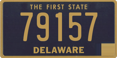 DE license plate 79157