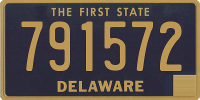 DE license plate 791572