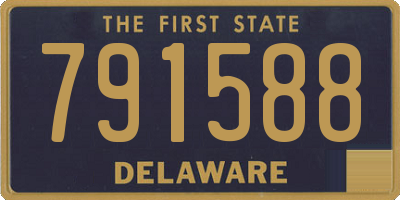 DE license plate 791588