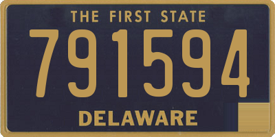 DE license plate 791594