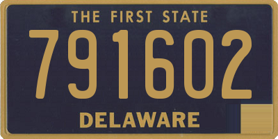 DE license plate 791602